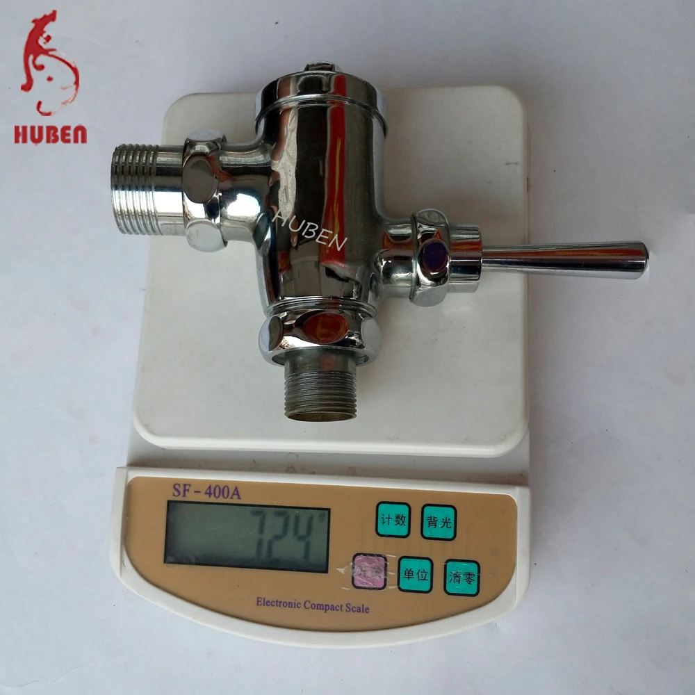 
Time delay brass wall mounted flush valve 