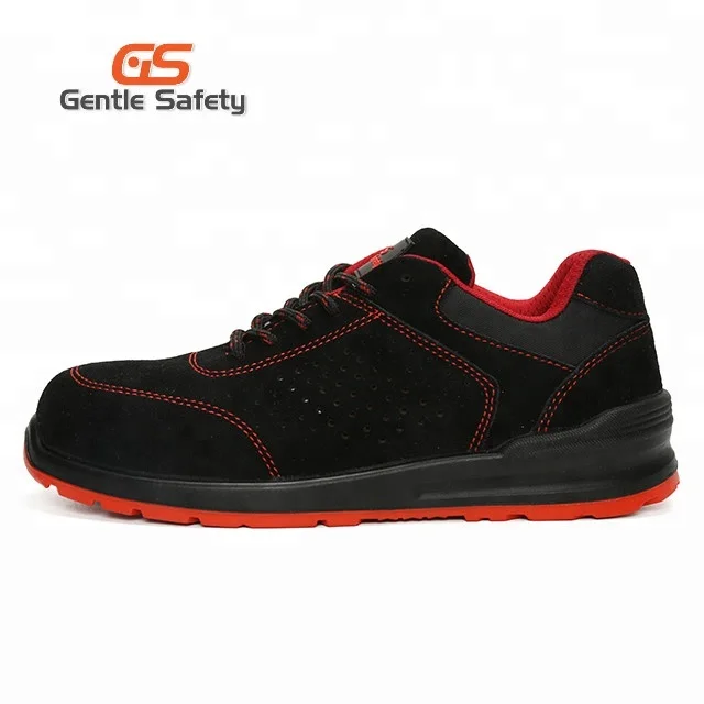 Customized Sports Safety Jogger Shoes ,Steel Toe Shoes Red