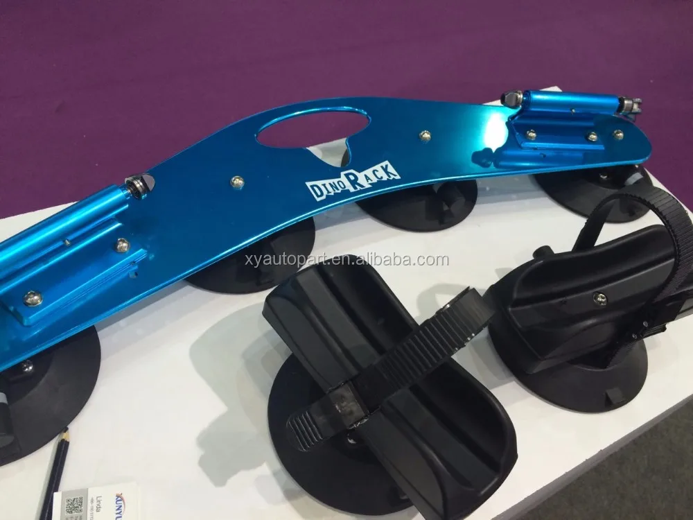 Outdoor camping car roof suction bike rack bike car rack aluminum suction bike carrier 2pcs