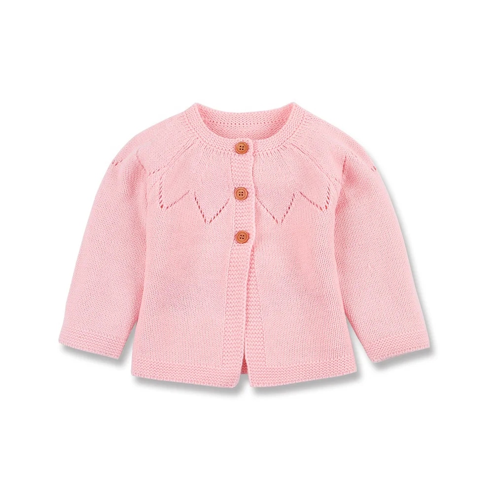 Cozy Knit 0-24 months baby girl jacket pullover Baptism outfit sweater cardigan