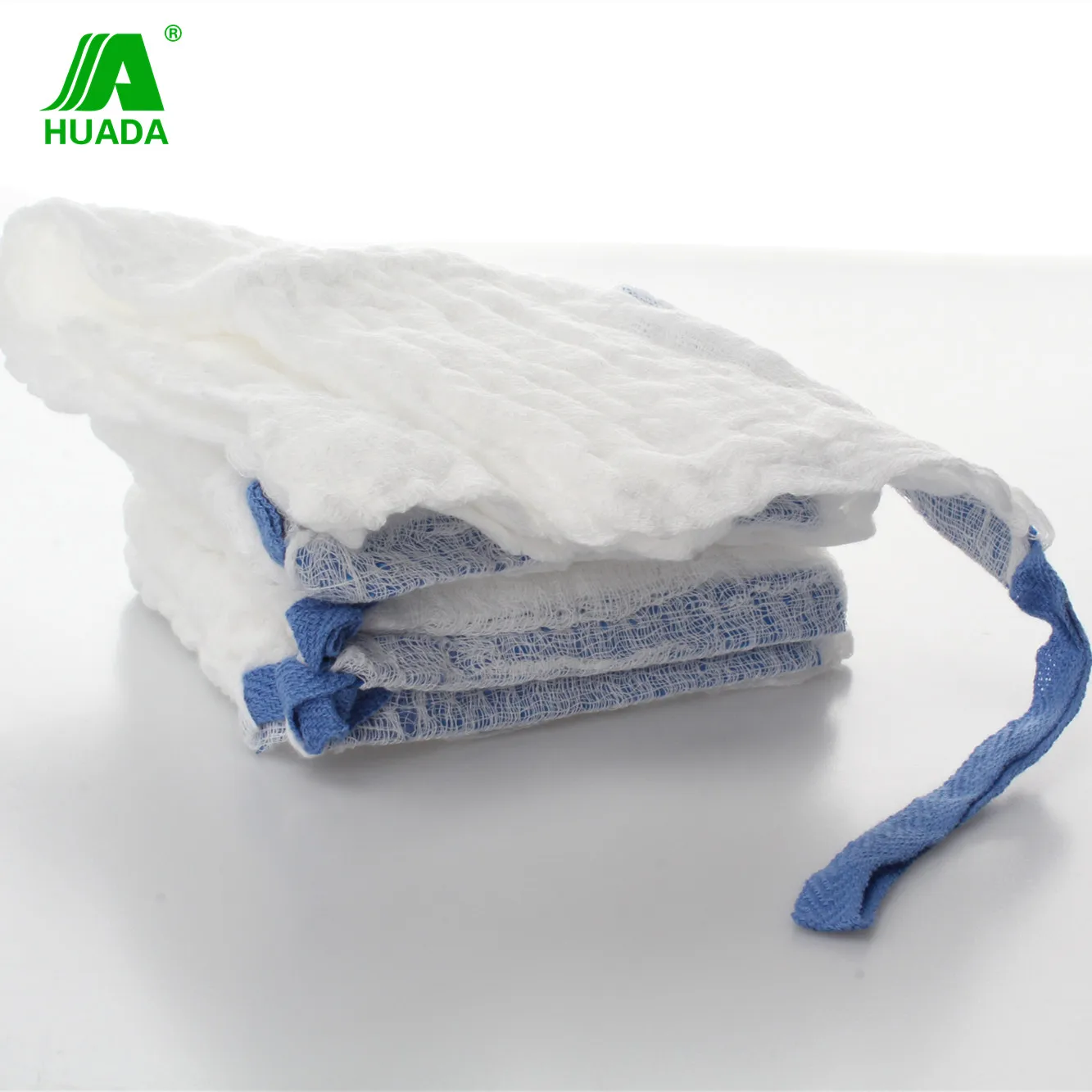 Medical abdominal hemostatic  Gauze  Lap Sponge, 5pcs/pkt, sterile, pre- washed , 30 x 30 x 12ply with x-ray detectable chip