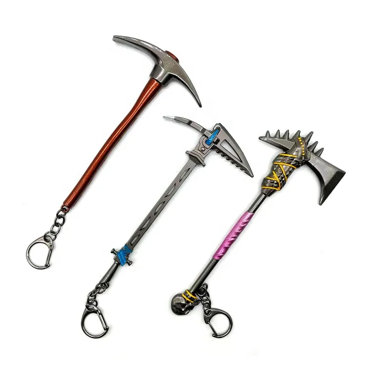 Weapon 3D Kids Models M4 Rifle Pickaxe Hammer Customised Keychain