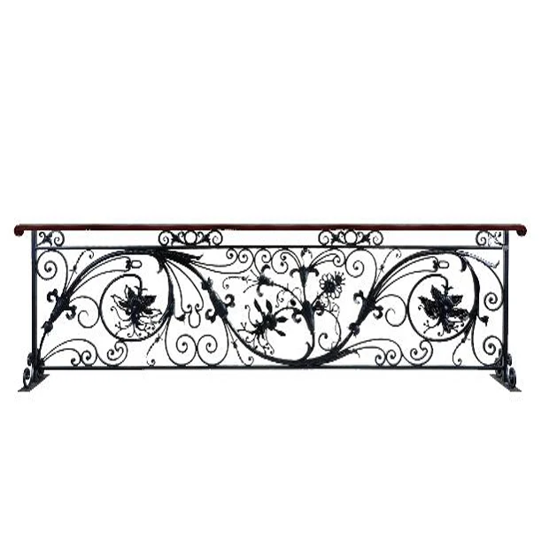luxury Home decoration  wrought iron balcony railing /terrace railing designs outdoor for sale