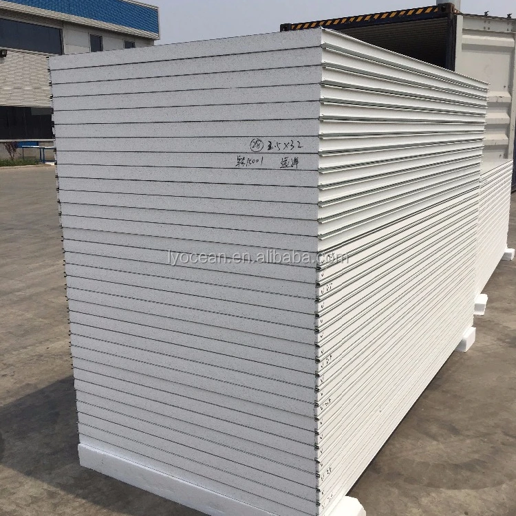 ASTM standard cold house insulated Polyurethane XPS EPS PVC Sandwich Panel