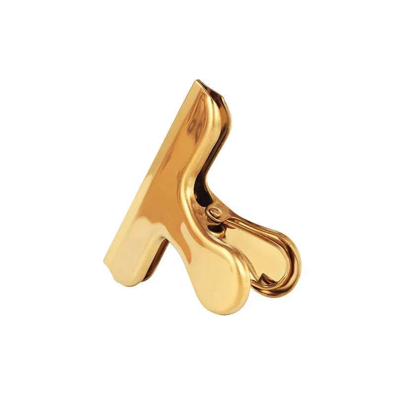 Brass color Strong clamps Great heavy duty bulldog paper clip to organize paperwork necessities office