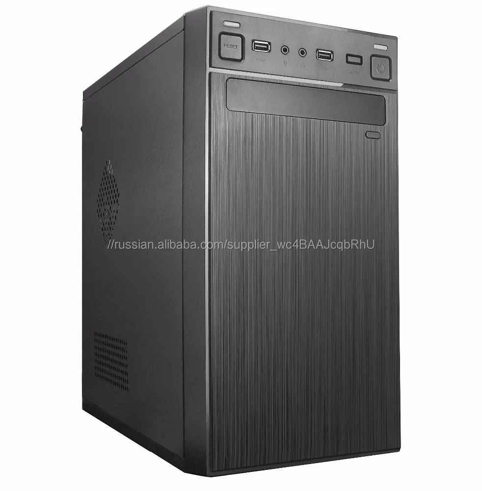 Простой дизайн черный микро-atx случае компьютер