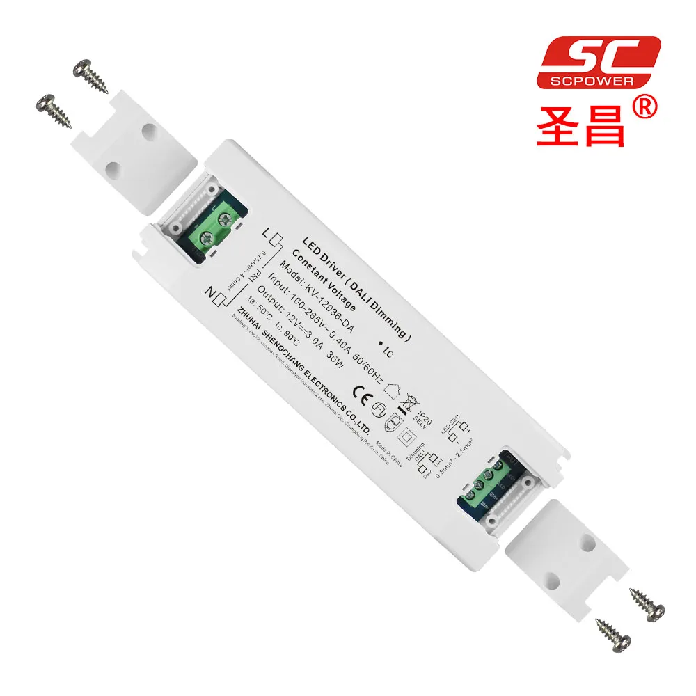 36 watt constant voltage Triac dali dimmable power supply ideal for led strips