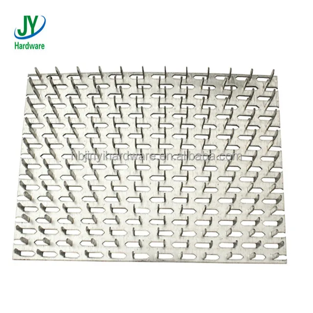 Gang nail truss plate for wood building connector