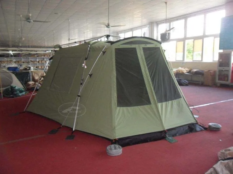 Customized High Quality Durable Anti-Condensation Cotton Canvas Outfitter Tent Aluminum Pole Frame for Car Camping Sports