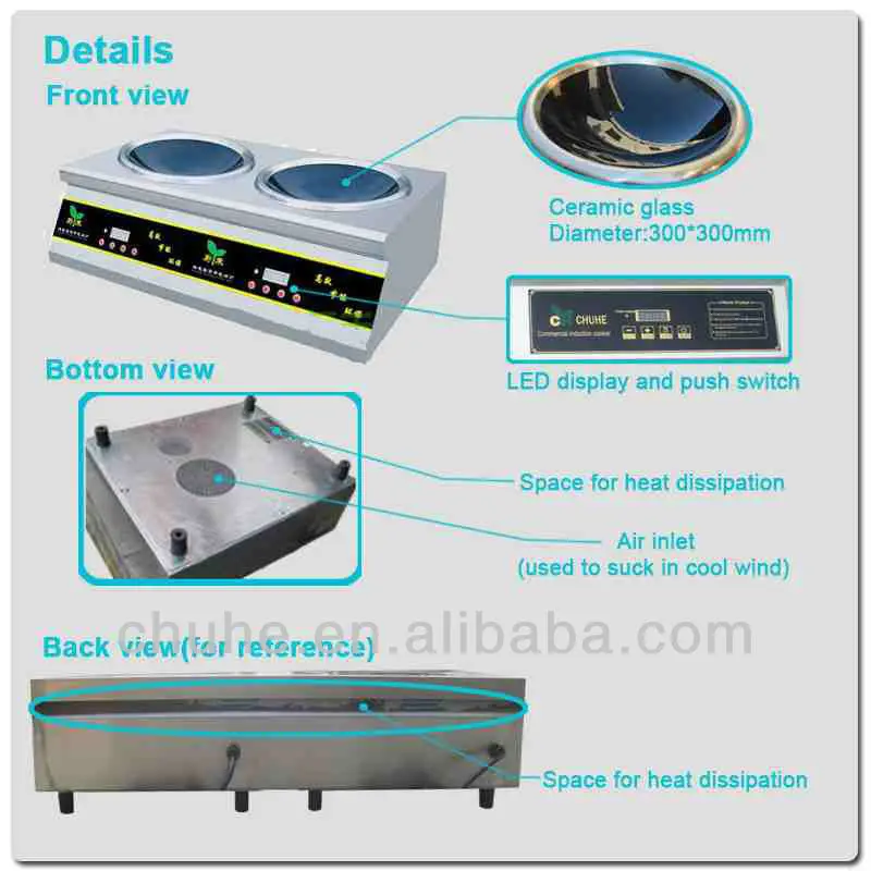 
Double 2 burner industrial electric desktop stove with table top design 