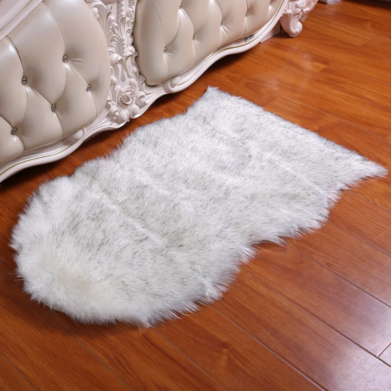 new design home carpet microfiber synthetic fake sheepskin rug faux fur carpet rug