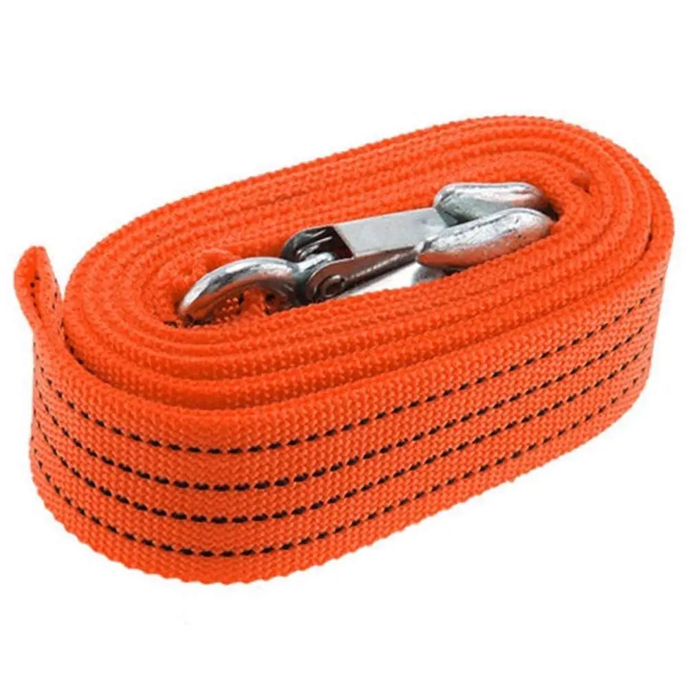 Tow Rope Car Tow Cable Towing Strap Rope With Small Forged Iron hooks