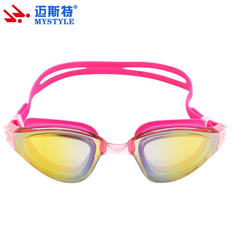 Silicone material wide view sports goggles
