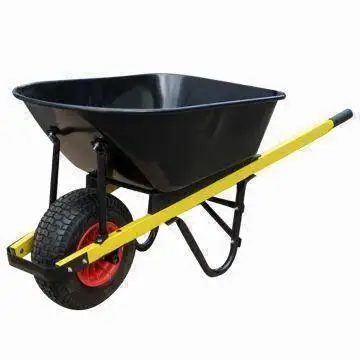 Детская рабочим большой пневматическое колесо стали квадратный лоток тачка металла приусадебного участка курган WB8603