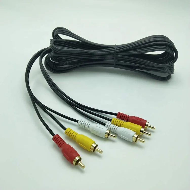 
Custom CD DVD Receiver Stereo cord AV cable male 3 RCA extension audio video cable 