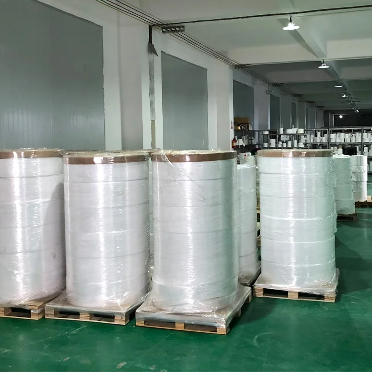 Premium Top Coated Self Adhesive Direct Thermal Label Material in Jumbo Roll for Shipping Logistics Sticker Label