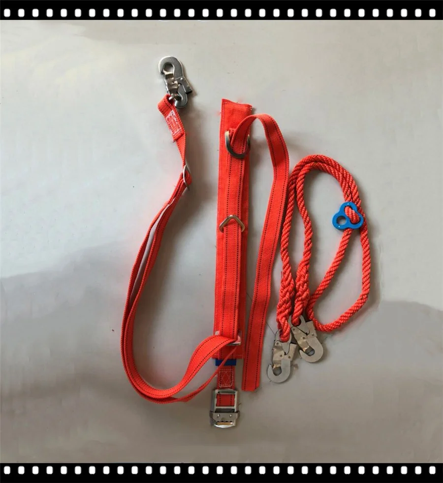 Half Body Safety Harness with Double Hook Belt Fall Protection