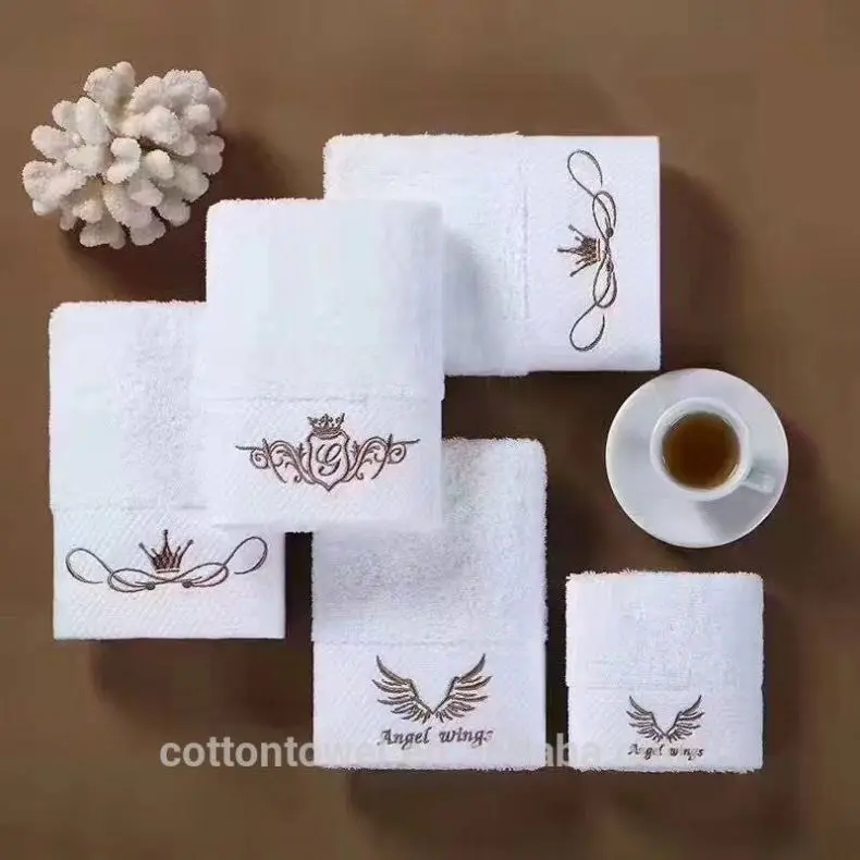 Custom Personalized Logo China Factory Towel 100% Organic Cotton Terry Hotel Bath Mat Foot Towel Supplies Factory Wholesale