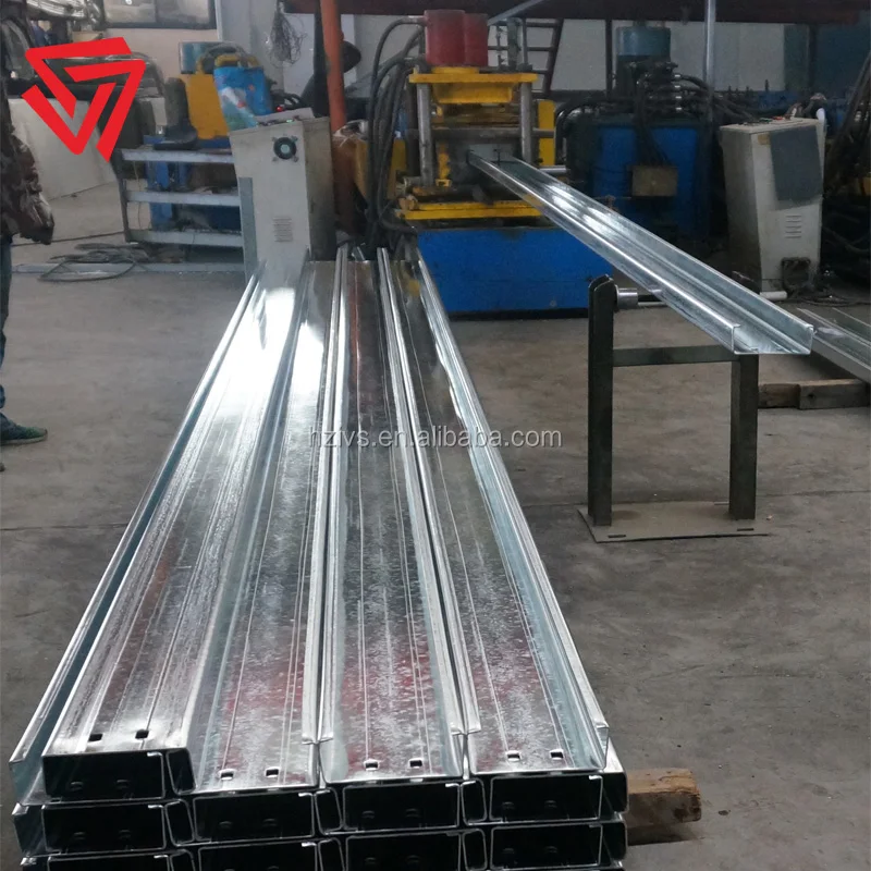 C Z purlin roll forming machine produced solar panel mounting bracket