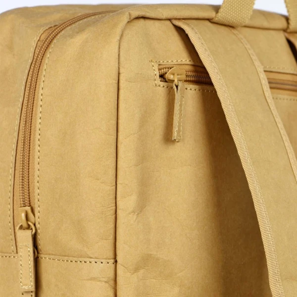 school usage bag folded washable kraft paper backpack