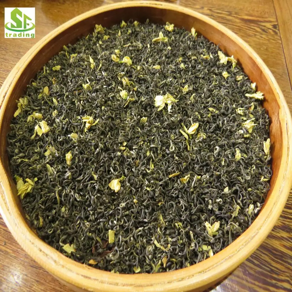 Premium Jasmine Green Tea China green tea aroma with flower bud Jasmine Tea