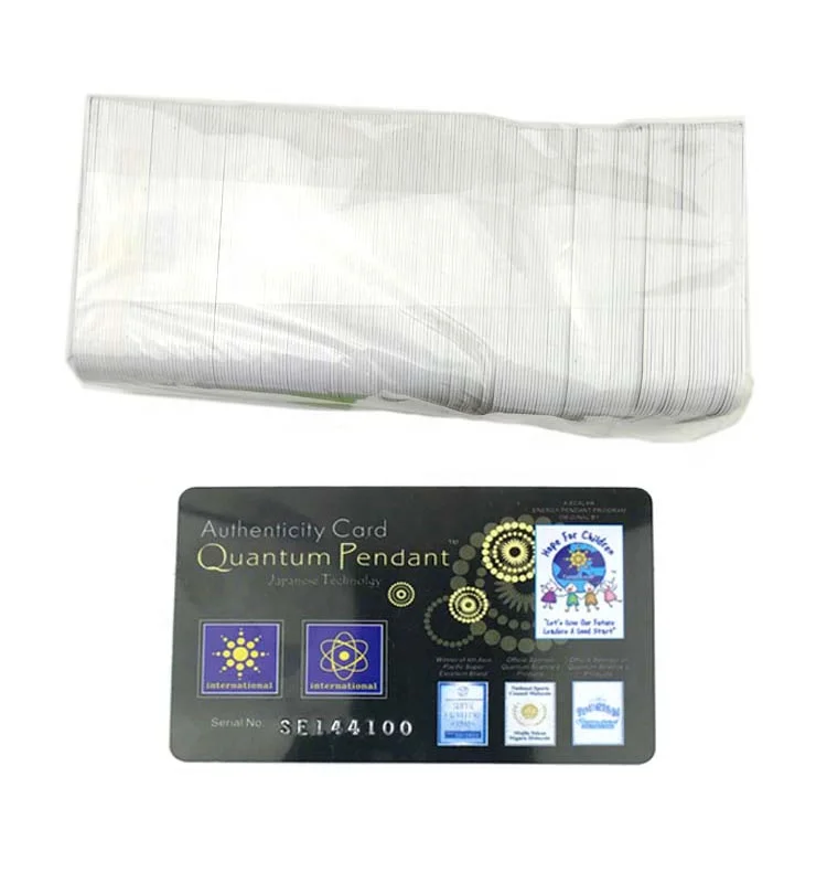 Bio Energy Health Card Negative Ion FIR Cards with Cheap Price