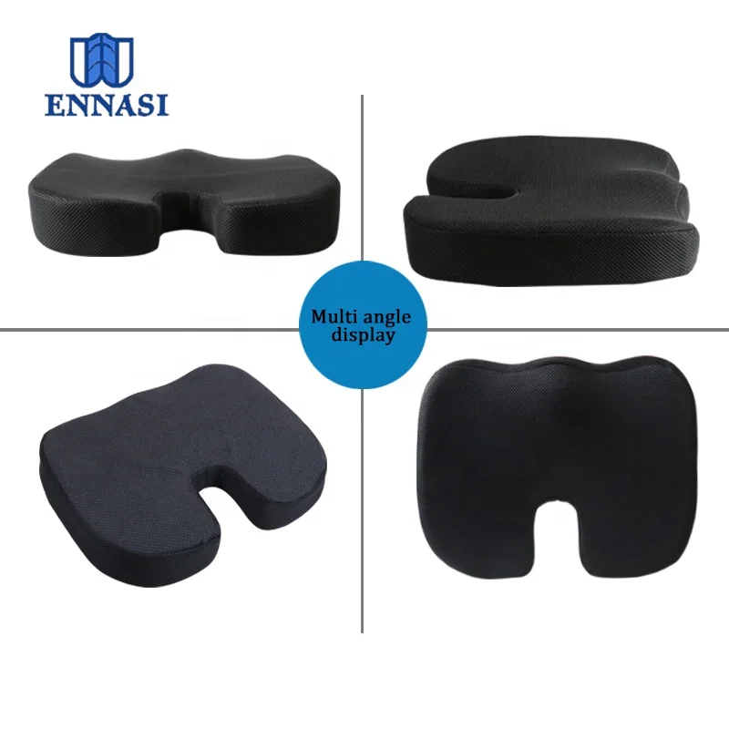 Comfortable Ergonomic Office Car Seat Coccyx Orthopedic Memory Foam Zero Gravity Chair Seat Cushion for Relief