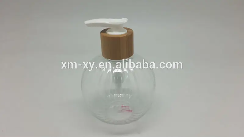 пластиковые бутылки насоса с бамбуковыми крышка