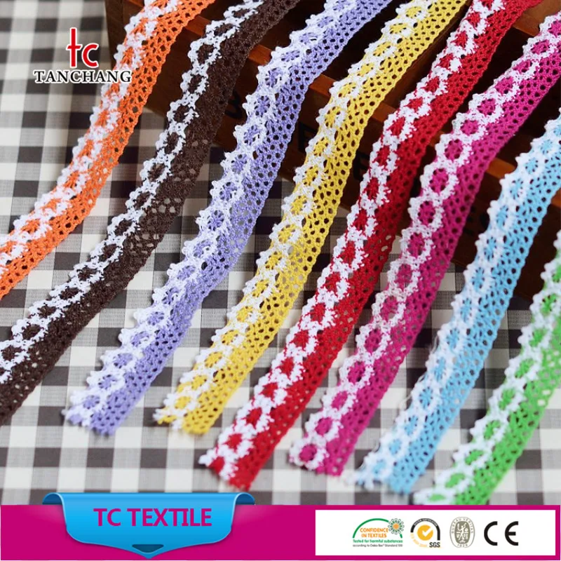 guangzhou factory directly selling embroidered venice lace cotton crochet lace trim MXHB329