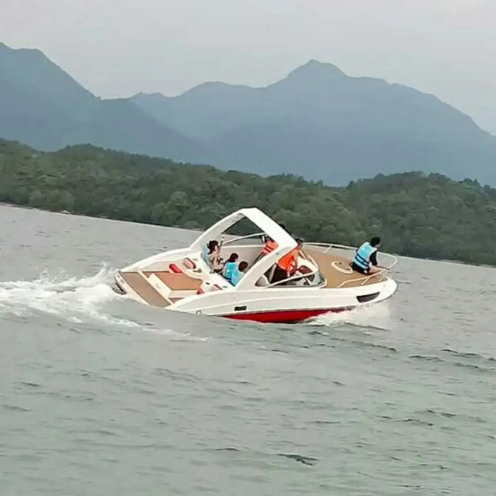 
7.3m 24ft half cabin Luxury Yacht with stern drive engine 220hp 
