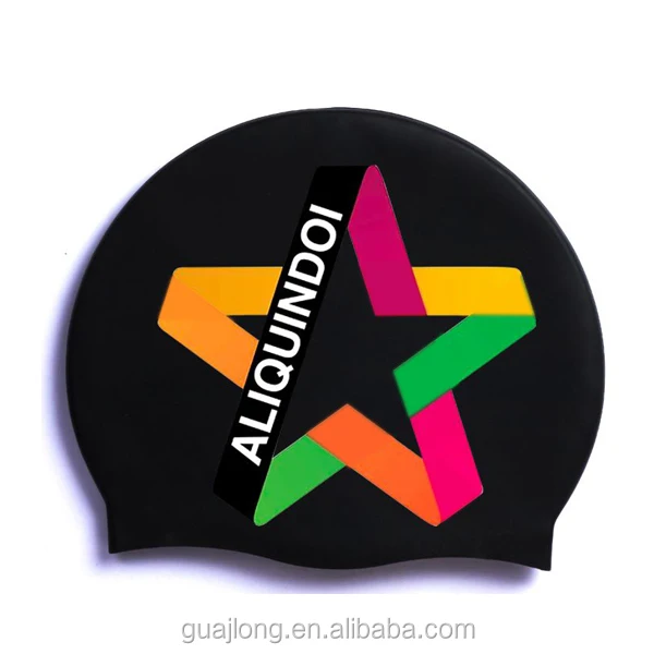 
2021 waterproof silicone funny swim caps 