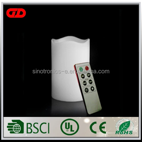 
High-quality high-luminosity harmony solar moon light flameless church wax candles light with timer 