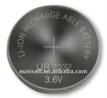 Li-Ion Button Cells 3.6V LIR2032 lir2016 rechargeable battery charger