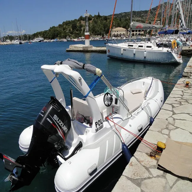 DeporteStar CE RIB 580cm 12erson Fiberglass Inflatable Boats for Family