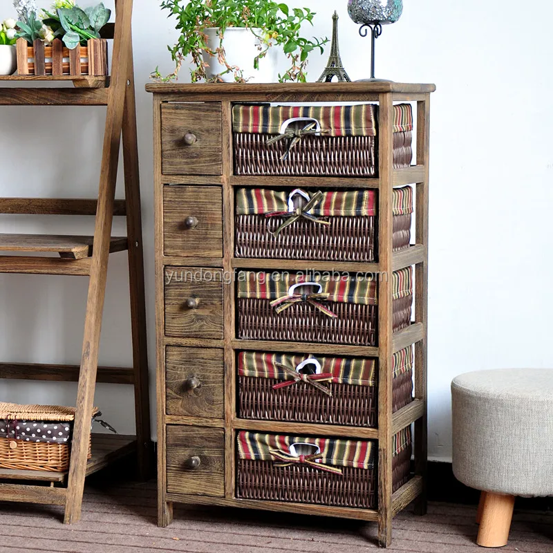 antique style furniture solid wood storage cabinet livingroom