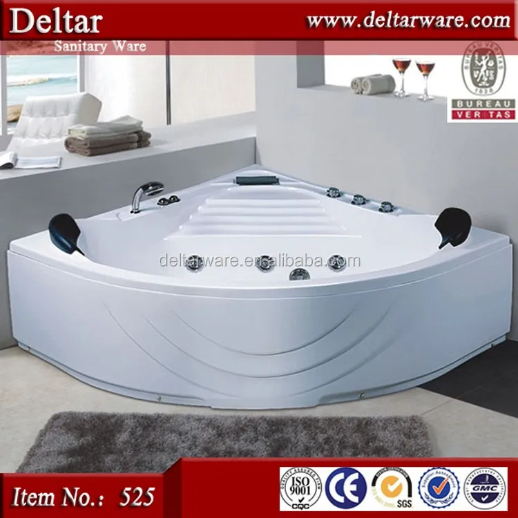 Export Bathtub Prices Relax Massage Function, LED Air Jet Luxury Bathtub for 2 Person, walk in tub shower combo