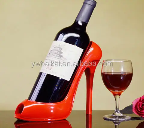 Creative Home Decoration Resin High Heels Wine Bottle Holder