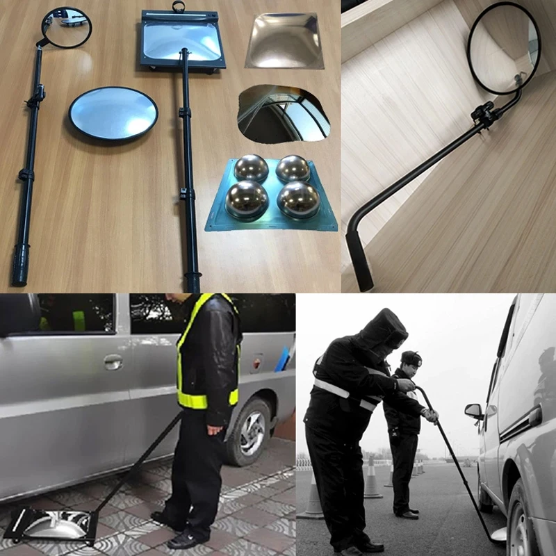 
Under Car Vehicle Search Convex Mirror Security Inspection Mirror ZA-V3 with 30 CM for Road Safety 