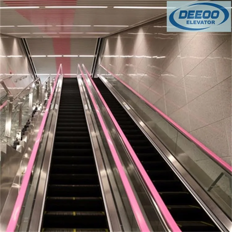 
Indoor stable and smooth running supermarket handrail escalator 