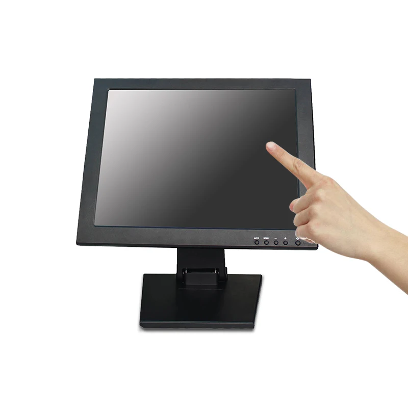 Adjustable LCD Mount Folding Monitor Desk POS Stand With VESA Hole