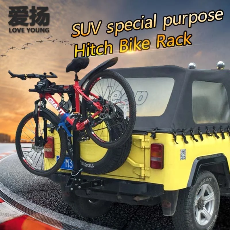Load 4 Bikes Hitch Trunk Mount Bicycle Carrier Car Rear Bike Rack for Car