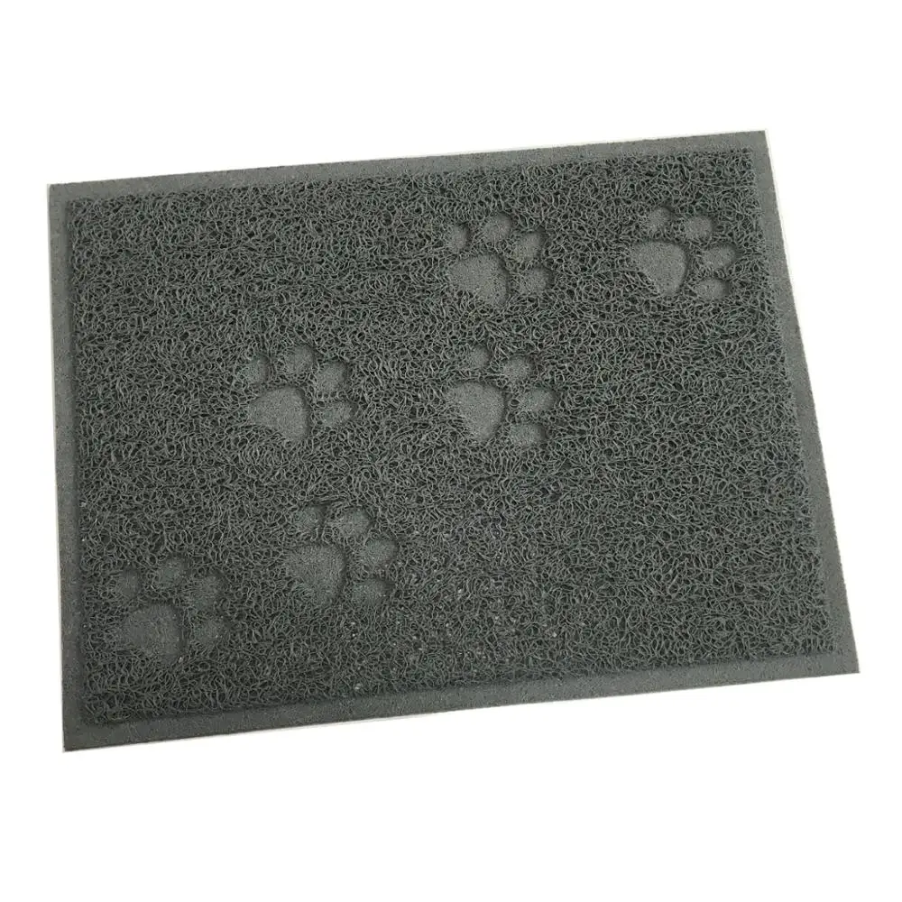 Отпечатки Лап кота собаки любимчика пищи, кормление ПВХ коврики купели прямоугольник