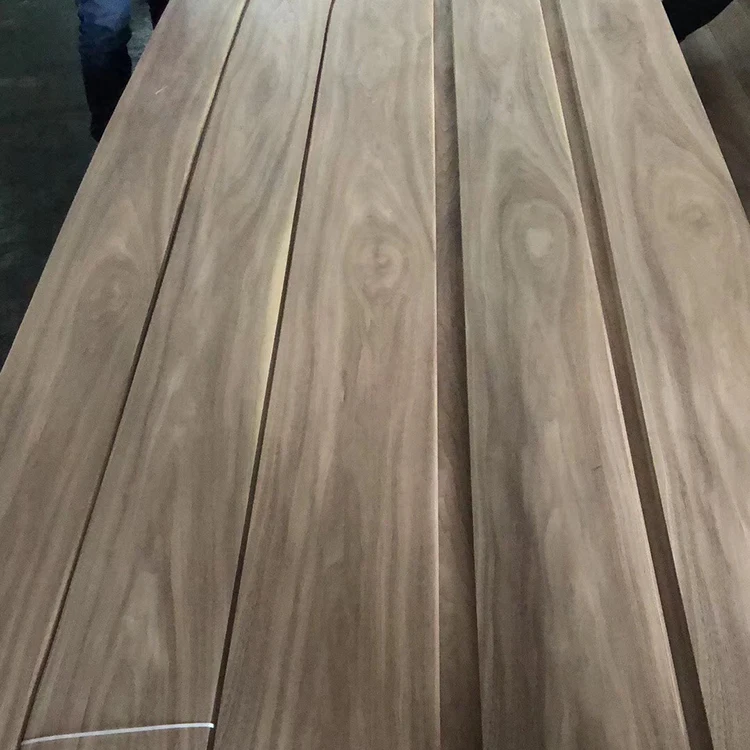 Factory Supply Natural Sliced Veneer Black American Walnut Wood Veneer Sheet