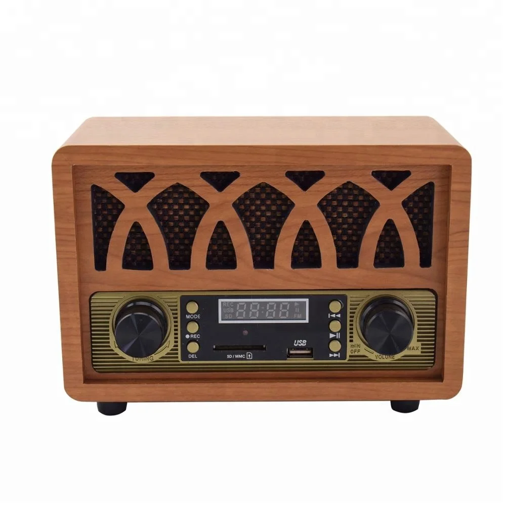 Hot sale vintage encodable fm radio receiver with usb sd recording