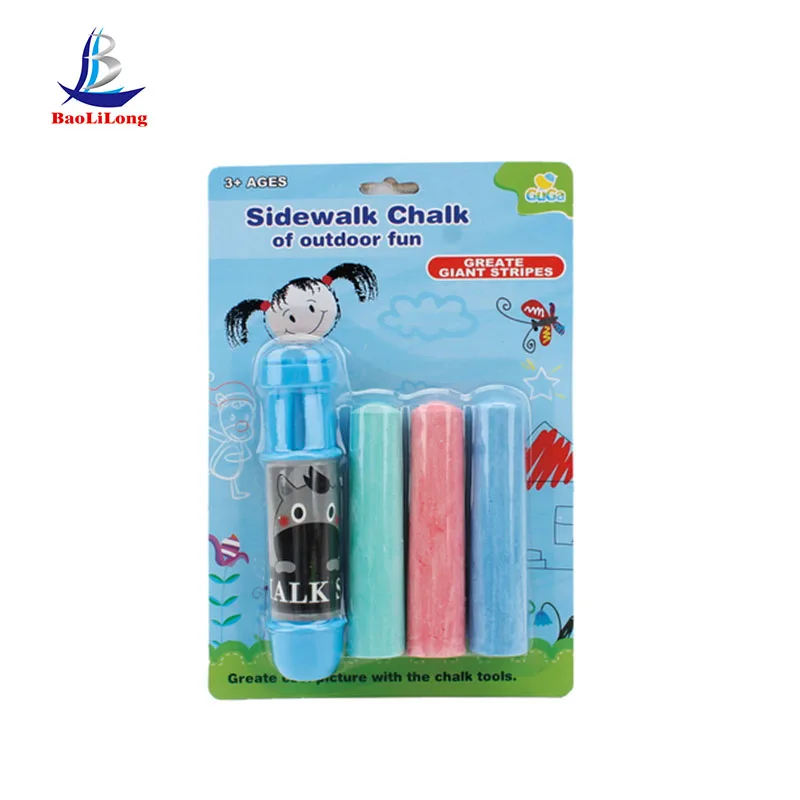 kids game education novelty toy colorful plastic chalk mould sidewalk chalk set marble chalk toy