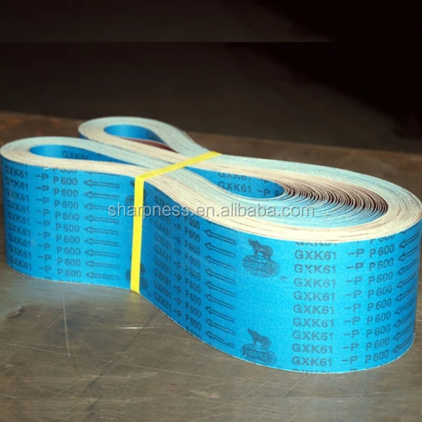 Sharpness waterproof abrasive belt GXK61 for making levigation and oil grinding sand belt
