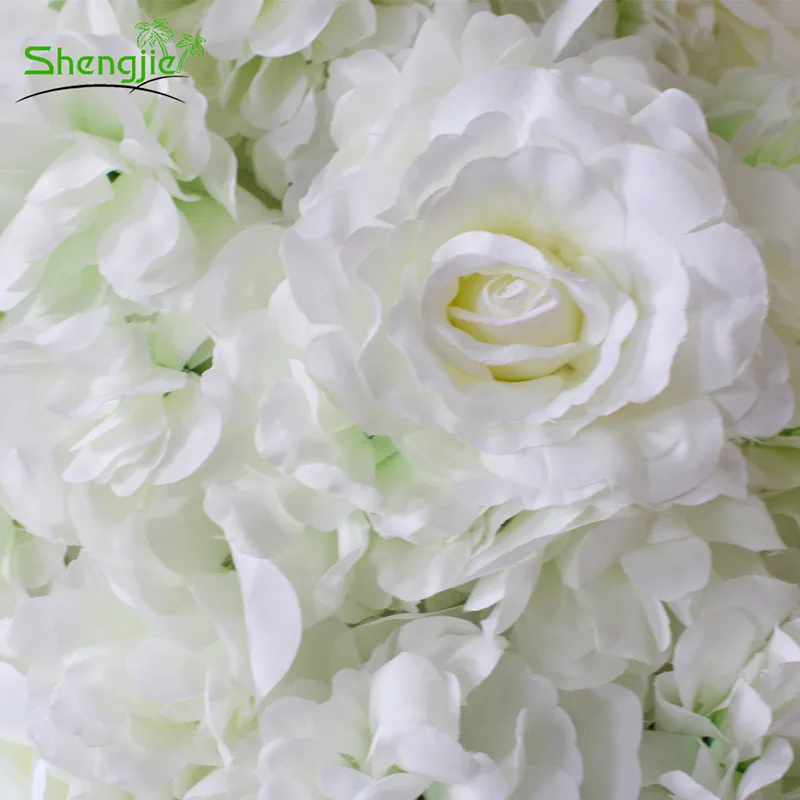 New design silk artificial round wedding flower arch decoration
