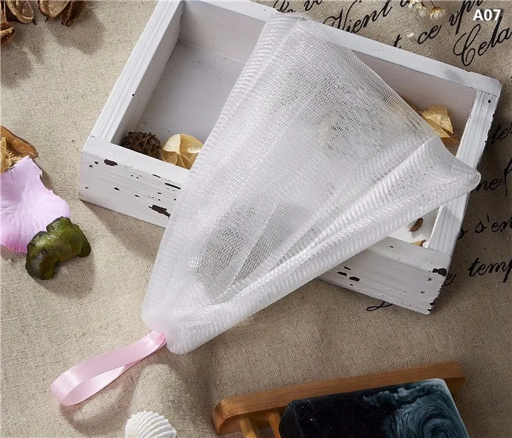 Foam net facial cleanser PE net for facial cleansing& Body soap net A07