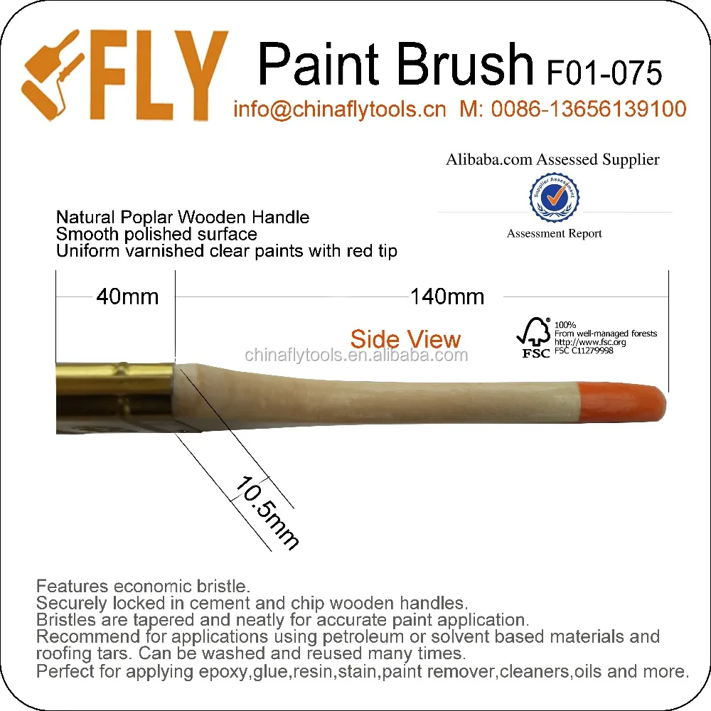 Russian Popular China Bristle Paint Brush
