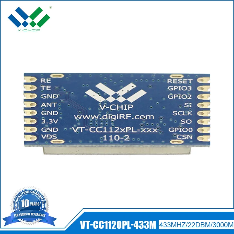 top quality 3km 22dbm CC1120 ask receiver rf module for wireless sensor networks